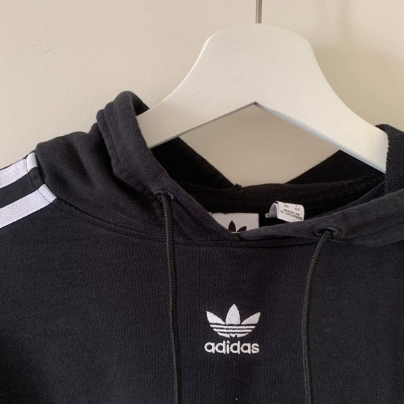 Adidas Cropped Logo Hoodie - Picture 2 of 4